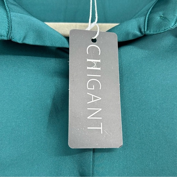 CHIGANT WOMEN’S XL BUTTON DOWN BLOUSE LONG SLEEVE SHIRT TOP NWT - Picture 6 of 8